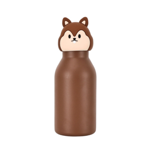 <span class=keywords><strong>Borraccia</strong></span> per Bambini in <span class=keywords><strong>Acciaio</strong></span> <span class=keywords><strong>Inox</strong></span> con Coperchio 3D a Forma di Animale, Isolata Sottovuoto e Antigoccia, per Scuola e Viaggi - Product Image 6