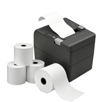 Rouleau de papier thermique simple pour imprimante, 80x80 57x40, pour TPV, reçus ATM et terminaux de paiement EDC - Fourniture directe usine