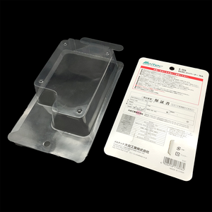 Tùy Chỉnh Trong Suốt Rõ Ràng Nhựa Pet Vỏ Sò Khay Trượt Bìa Vỉ Container Bao Bì Với Có Thể Tái Chế Các Tông - Product Image 1