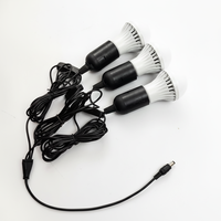 Lampe Solaire LED d'Urgence 5V 12V, Batterie Externe DC 3W 5W 7W, Système d'Énergie Solaire DC5.5*2.1mm, Ampoule Suspendue
