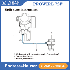 E + H 72f1f dn150 kỹ thuật số Vortex <span class=keywords><strong>Flow</strong></span> <span class=keywords><strong>meters</strong></span> cho gas hơi lỏng khối lượng đo lưu lượng nhà Máy Giá OEM tùy chỉnh hỗ trợ - Product Image 3