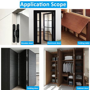 Concealed Hinges 180 Degree Opening Zinc 3 Dimensions Adjustable Hinge Bld-g160 180 Degree Opening Full - Product Image 6