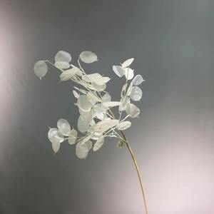 Vente en gros Décoration nordique moderne pour la maison <span class=keywords><strong>Lunaria</strong></span> artificielle à feuilles blanches Plante annuelle argentée pour mariage et Noël - Product Image 1