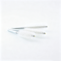 Brosse industrielle en nylon blanc, brosse à fil de nylon souple pour le nettoyage des surfaces, brosse de débavurage sans rayures pour pièces usinées