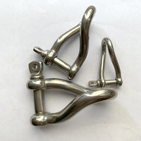 Acier inoxydable de qualité marine 90 ° forme torsadée goupille à vis ancre bateau/voilier levage gréement fermoir pour la voile et l'exploitation minière