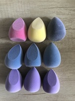 Nouveauté Éponge à maquillage en velours floqué Éponge en microfibre en velours personnalisée pour le maquillage