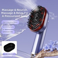 Peigne de massage électrique avec atomiseur d'huiles essentielles, infuseur vibrant pour le cuir chevelu, appareil automatique à piles pour les soins capillaires et la croissance des cheveux