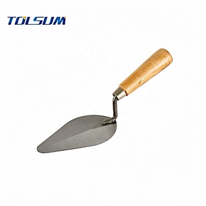 Truelle de maçonnerie en acier au carbone industriel à prix avantageux, à manche en <span class=keywords><strong>bois</strong></span>, à pointe carrée, à coins arrondis, de 5 à 9 pouces - Product Image 3