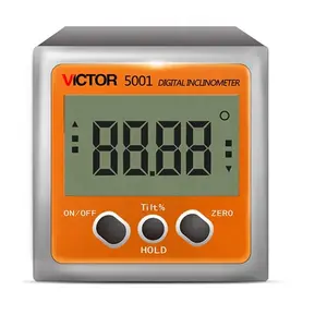 VICTOR 5001 Inclinometer Digital Presisi Tinggi dengan Busur Derajat Tingkat Sudut Digital Magnet