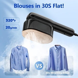 Vaporizador de Ropa Portátil de 1000W, Pantalla LCD Eléctrica, 5 Velocidades Ajustables, 100ML, Planchado en Seco y Húmedo, para Viajes - Product Image 3