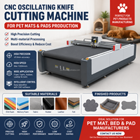 Machine de découpe numérique automatique pour la production de tapis pour animaux de compagnie, en EVA, caoutchouc, tissu et matériaux composites