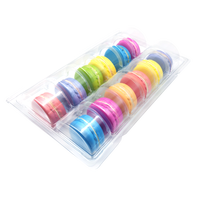 Usine directe sur mesure de haute qualité PET Macaron plateau en plastique blisters emballage pour gâteau Sushi jus nouilles sucre