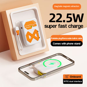 Cargador inalámbrico portátil de 10000mAh de fábrica de China Soporte de teléfono de carga rápida de 22,5 W con enchufe de CA Compatible con <span class=keywords><strong>IPhone</strong></span>/Android - Product Image 3