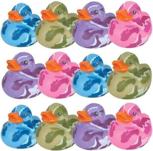 Lot en gros de canards en caoutchouc camouflage de 2 pouces, personnalisables avec logo, pour l'île, assortiment d'une douzaine - Product Image 3