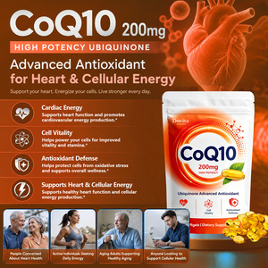 Cápsulas Blandas de CoQ10 de Marca Privada, 400 mg, Antioxidante de Alta Potencia para la Salud del Corazón, Soporte para Estatinas, Recuperación Muscular, Refuerzo Inmunológico, GMP - Product Image 3