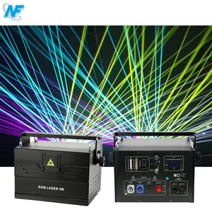 Boîte de nuit effet spécial led lumières de scène animé dj disco club laser 10w 20kpps rgb couleur animation lazer lumières laser