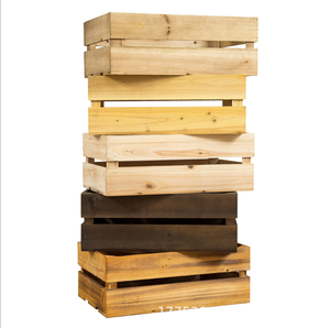 Boîte de rangement Vintage présentoir de supermarché petite <span class=keywords><strong>caisse</strong></span> en <span class=keywords><strong>bois</strong></span> - Product Image 3