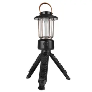 Hanging Retro Camping Lantern Outdoor Portable Tent Light Led Rechargeable Camping Light Waterproof