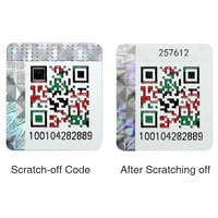 Scratch Off Tamper Proof QR Code Warranty Stickers Proof Holographic Anti-counterfeit Security Label for Electronics