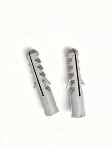 Chevilles d'expansion en plastique métriques, chevilles murales en nylon gris, fixations pour cadres, chevilles extensibles - Product Image 3