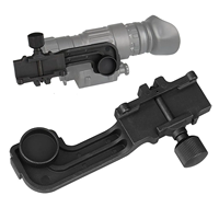 Adaptor J-Arm Taktis JSJM NVG untuk PVS 14, Dudukan Penglihatan Malam, Aluminium+Nylon Hitam 200G untuk Helm Taktis Fast ACH MICH