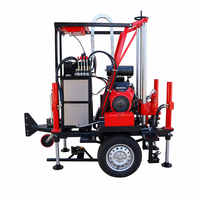 Machine de forage montée sur remorque, alimentée à l'essence, pour béton, asphalte, routes, forage diamanté, machine d'essai de sol, forage 200 mm