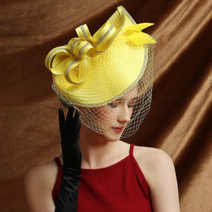 Hot Sale Fascinators <strong>Hat</strong> Luxury Satin Cloth Church <strong>Hat</strong> <strong>Ascot</strong> Races Derby <strong>Hat</strong> Theme Party Bride Headband Fascinators <strong>for</strong> Women - Product Image 4