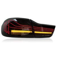 Feux arrière LED SJC Auto Car Accessories pour BMW Série 4 F32 F82 2014-2020 Rouge fumé bicolore Nouveau design Style Feux arrière