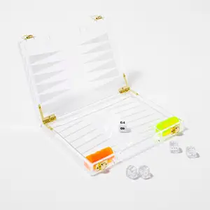 Schaakstukken Acryl Backgammons Spelen Spel Set Uv Proof Neon Tafel Top Reis Backgammon Board Met Uw Eigen Logo
