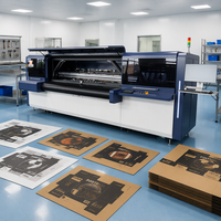Imprimante numérique à jet d'encre à plat multi-passe avec alimentation automatique, multicolore CMYK, haute vitesse, pour boîtes en carton
