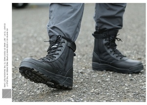 Chaussures de sport de désert pour hommes, imperméables, résistantes à l'usure, en caoutchouc, pour la randonnée, l'entraînement en plein air, le combat, l'escalade, les bottes tactiques - Product Image 5