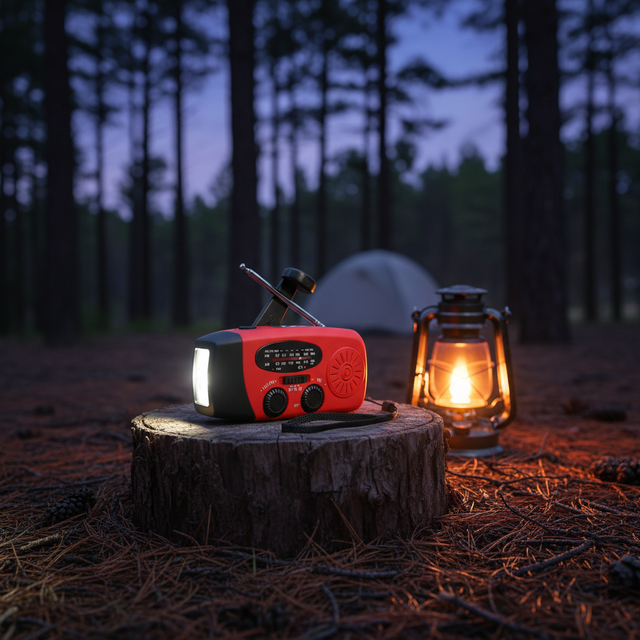 Multi-function 2000MAh Emergency Radio Power Bank USB Solar Charging Flashlight Outdoor Travel Portable Rechargeable FM/AM Radio