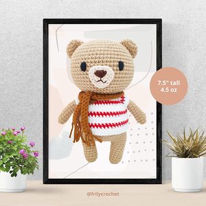 Orso all'uncinetto personalizzato piccoli animali di peluche all'uncinetto lavorati a maglia giocattoli all'uncinetto <span class=keywords><strong>amigurumi</strong></span> giocattoli per l'asilo ragazze ragazzi e adulti - Product Image 5