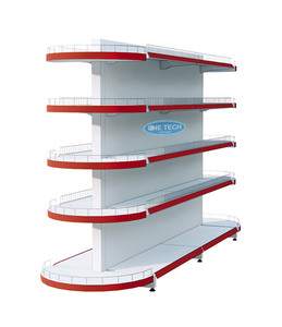 Étagère gondole légère à 5 niveaux avec capot d'extrémité Vietnam One Tech Gondola 5 niveaux Présentoir à étagères perforées - Product Image 1