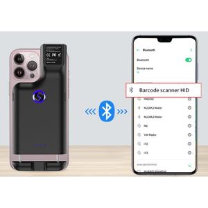 Escáner de Código de Barras Inalámbrico Bluetooth 1D 2D <span class=keywords><strong>QR</strong></span> <span class=keywords><strong>con</strong></span> Clip Trasero para Teléfono <span class=keywords><strong>Celular</strong></span>, para Operación <span class=keywords><strong>con</strong></span> una Sola Mano - Product Image 2