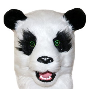 Masque en peluche en forme de tête de panda, taille unique, pour Halloween, cosplay, fête, accessoire de costume - Product Image 5