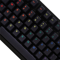 Personality GMK Midnight Rainbow Keycaps Pbt 129 Keys Dye-Sub Cherry Profile Keycap for 87/104/108 Mx Switch Mechanical Keyboard