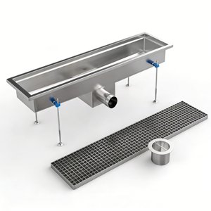 Sistema di Drenaggio Professionale per Cucine Commerciali, Canale di Scarico Anti-Intasamento in Acciaio Inox, OEM ODM - Product Image 6