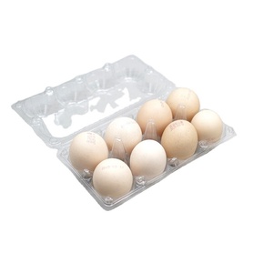 Wholesale 12 Hole <b>Eco</b>-friendly Convenient Buckle Sturdy Stackable CPET Clamshell Blister Trays for <b>Eggs</b> - Product Image 2
