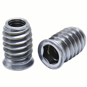 중국 공장 가구 하드웨어 강철 아연 D 유형 실 목재 삽입 너트 - Product Image 5