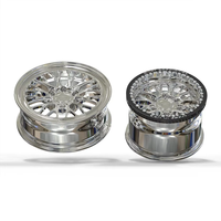 Jantes de drag VG 15 17 18 pouces 6x139.7 6x5.5 en aluminium forgé poli avec design maillé pour camions de drag Silverado Sierra