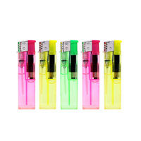 Briquet en plastique jetable transparent ordinaire en gros pour supermarché, fabricant de produits ménagers, briquet pas cher