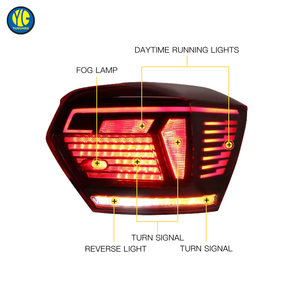 Accessori Auto YU GUANG per Volkswagen <span class=keywords><strong>Polo</strong></span> 2019-2022: Luci Posteriori a Lente Trasparente, Indicatori di Direzione e Luci Freno – Aggiornamento Fanalini Posteriori - Product Image 5