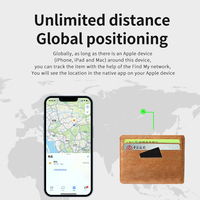 Portefeuille intelligent ultra-fin avec AirTag, localisateur magnétique, mini appareil intelligent SmartThings, localisateur GPS, traceur