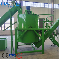 Machine de recyclage entièrement automatique pour déchets plastiques, ligne de broyage, lavage et séchage de bouteilles PET usagées