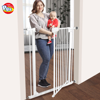 PRODIGY SG002 Porte de sécurité pour escalier en métal moderne, pliable, en fer, pour animaux domestiques et bébés, type à pression facile, sans perforation, assemblage facile