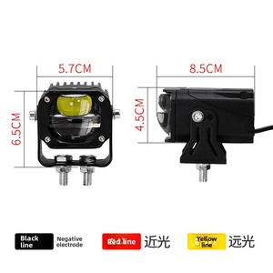 Faro <span class=keywords><strong>LED</strong></span> ad Alta Luminosità per Auto, Proiettore a Doppia Lente da 1,5 Pollici con Fascio Alto e Basso Integrato, Luce Bianca per Veicoli Fuoristrada - Product Image 5