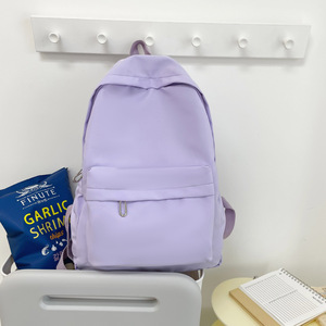 กระเป๋าเป้สะพายหลังนักเรียนสีพื้นเรียบง่ายใหม่ สำหรับเด็กผู้หญิง เด็กผู้ชาย  กระเป๋าเดินทางใส่หนังสือ  กระเป๋านักเรียนวัยรุ่น - Product Image 2