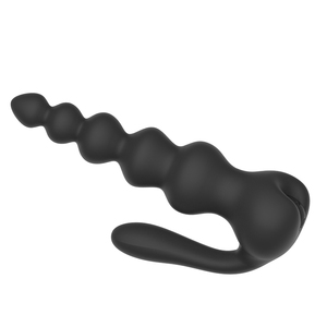 Waterproof <b>Remote</b> <b>Control</b> Anal Plug 10 Frequency <b>Vibration</b> Black Silicone Toy For Anal Sex - Product Image 3