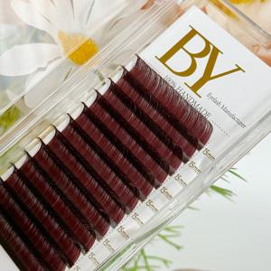Extensions de <span class=keywords><strong>cils</strong></span> colorées <span class=keywords><strong>bordeaux</strong></span>-brun BY Lashes en gros 0.03 0.05 – Fournitures pour <span class=keywords><strong>cils</strong></span>, plateaux de <span class=keywords><strong>cils</strong></span> volume Megan, effet volumineux - Product Image 1